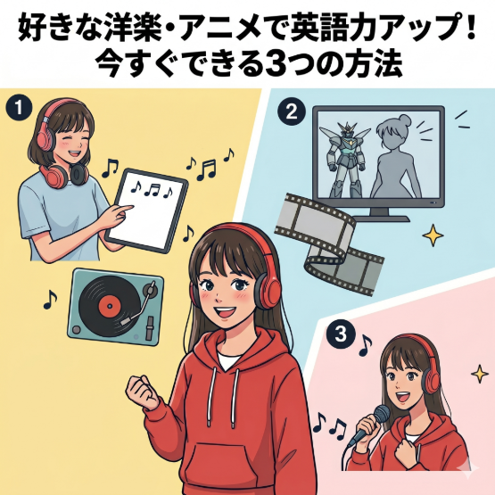 好きな洋楽・アニメを使って英語力を伸ばす、今すぐできる3つの方法