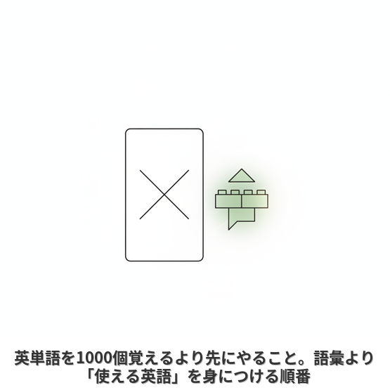 英単語を1000個覚えるより先にやること。語彙より「使える英語」を身につける順番