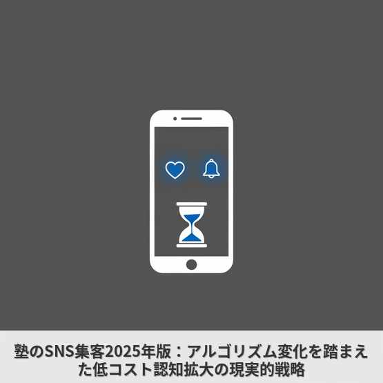 塾のSNS集客2025年版：アルゴリズム変化を踏まえた低コスト認知拡大の現実的戦略