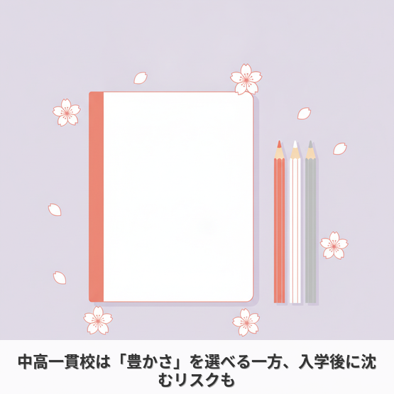 中高一貫校は「豊かさ」を選べる一方、入学後に沈むリスクも