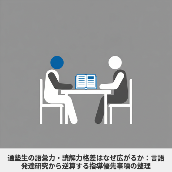 通塾生の語彙力・読解力格差はなぜ広がるか：言語発達研究から逆算する指導優先事項の整理