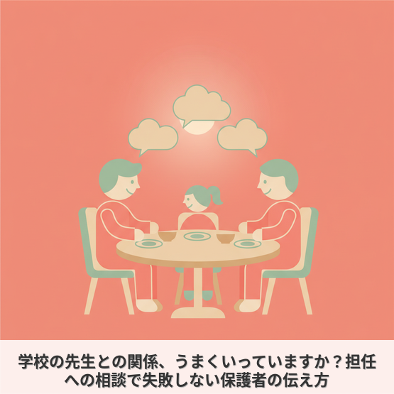 学校の先生との関係、うまくいっていますか？担任への相談で失敗しない保護者の伝え方