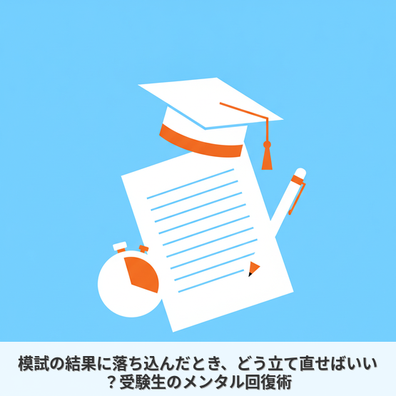 模試の結果に落ち込んだとき、どう立て直せばいい？受験生のメンタル回復術