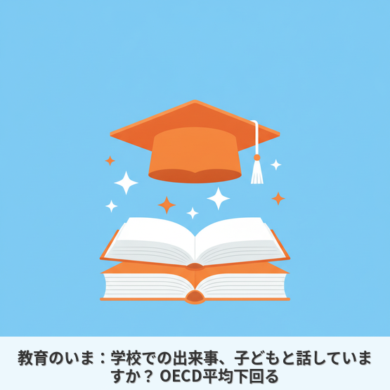 教育のいま：学校での出来事、子どもと話していますか？ OECD平均下回る