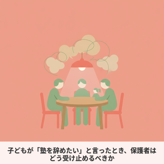 子どもが「塾を辞めたい」と言ったとき、保護者はどう受け止めるべきか