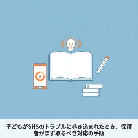 子どもがSNSのトラブルに巻き込まれたとき、保護者がまず取るべき対応の手順