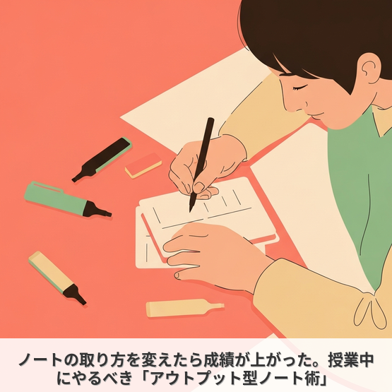 ノートの取り方を変えたら成績が上がった。授業中にやるべき「アウトプット型ノート術」