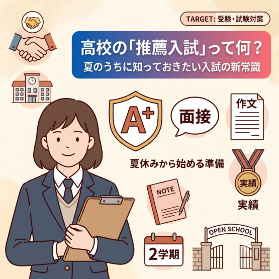 高校の「推薦入試」って何？夏のうちに知っておきたい入試の新常識