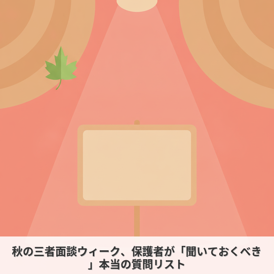 秋の三者面談ウィーク、保護者が「聞いておくべき」本当の質問リスト