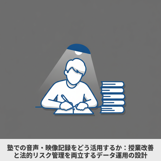 塾での音声・映像記録をどう活用するか：授業改善と法的リスク管理を両立するデータ運用の設計